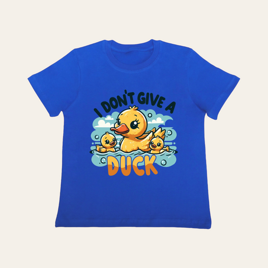 Unisex Royal Blue Duck T Shirt for Kids