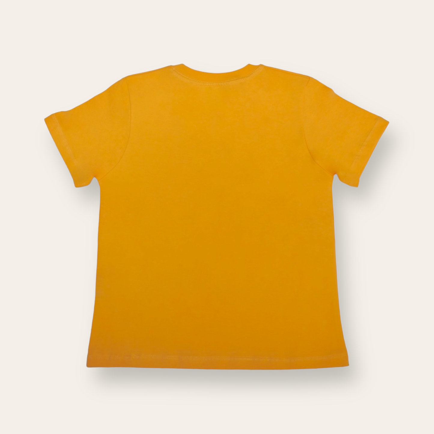 Unisex Plain Mango Yellow T Shirt for Kids