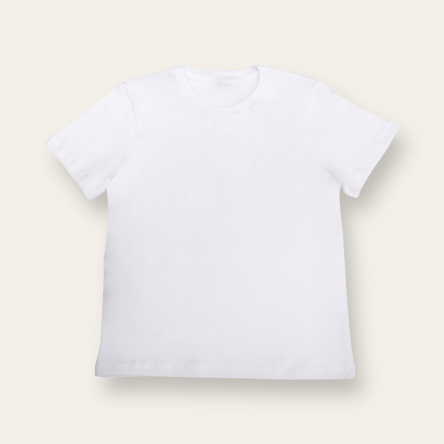 Unisex Plain White T Shirt for Kids