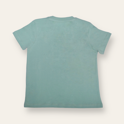 Unisex Sage Green Bear Donut T Shirt for Kids