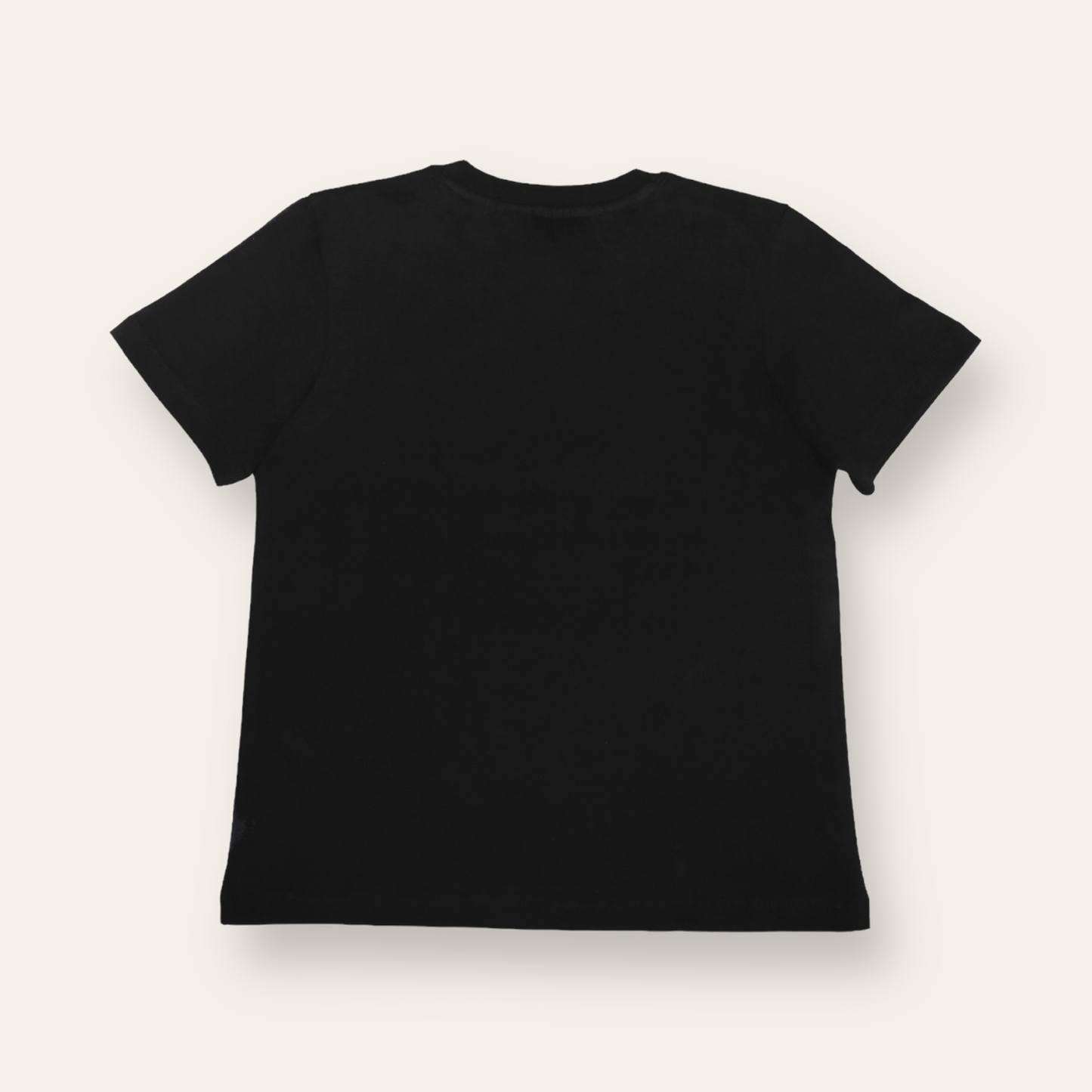 Unisex Plain Black T Shirt for Kids