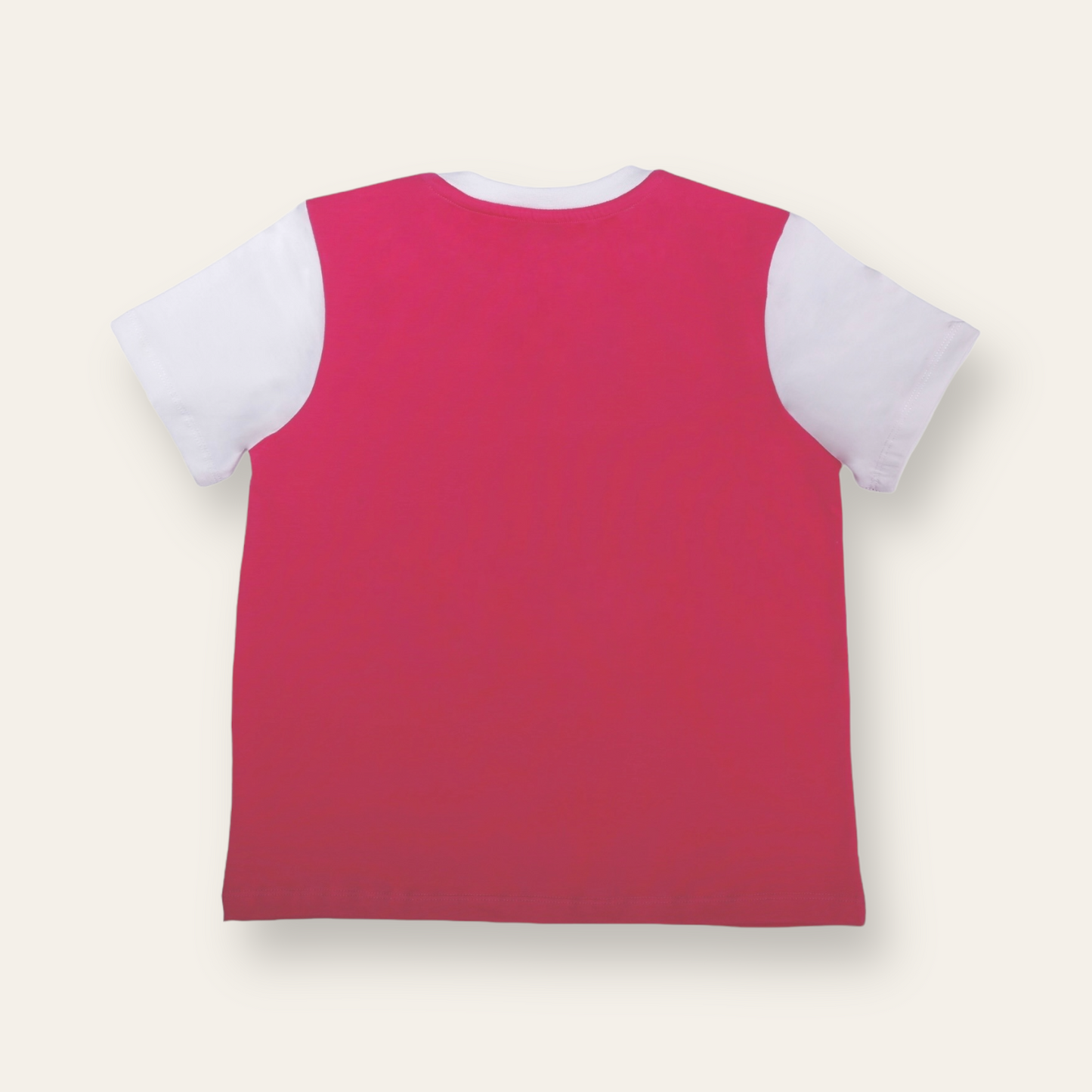 Unisex Pink & White Bear Donut T Shirt for Kids