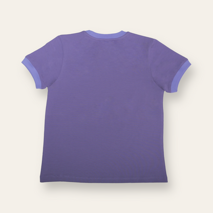 Unisex Purple with Ribs Summer Holiday Time T Shirt for Kids