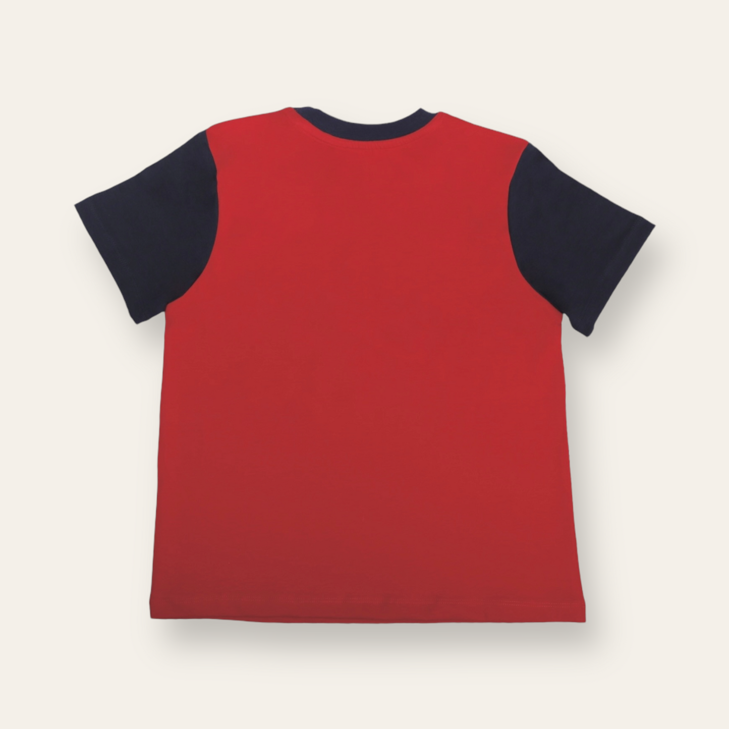 Unisex Plain Red & Blue T Shirt for Kids