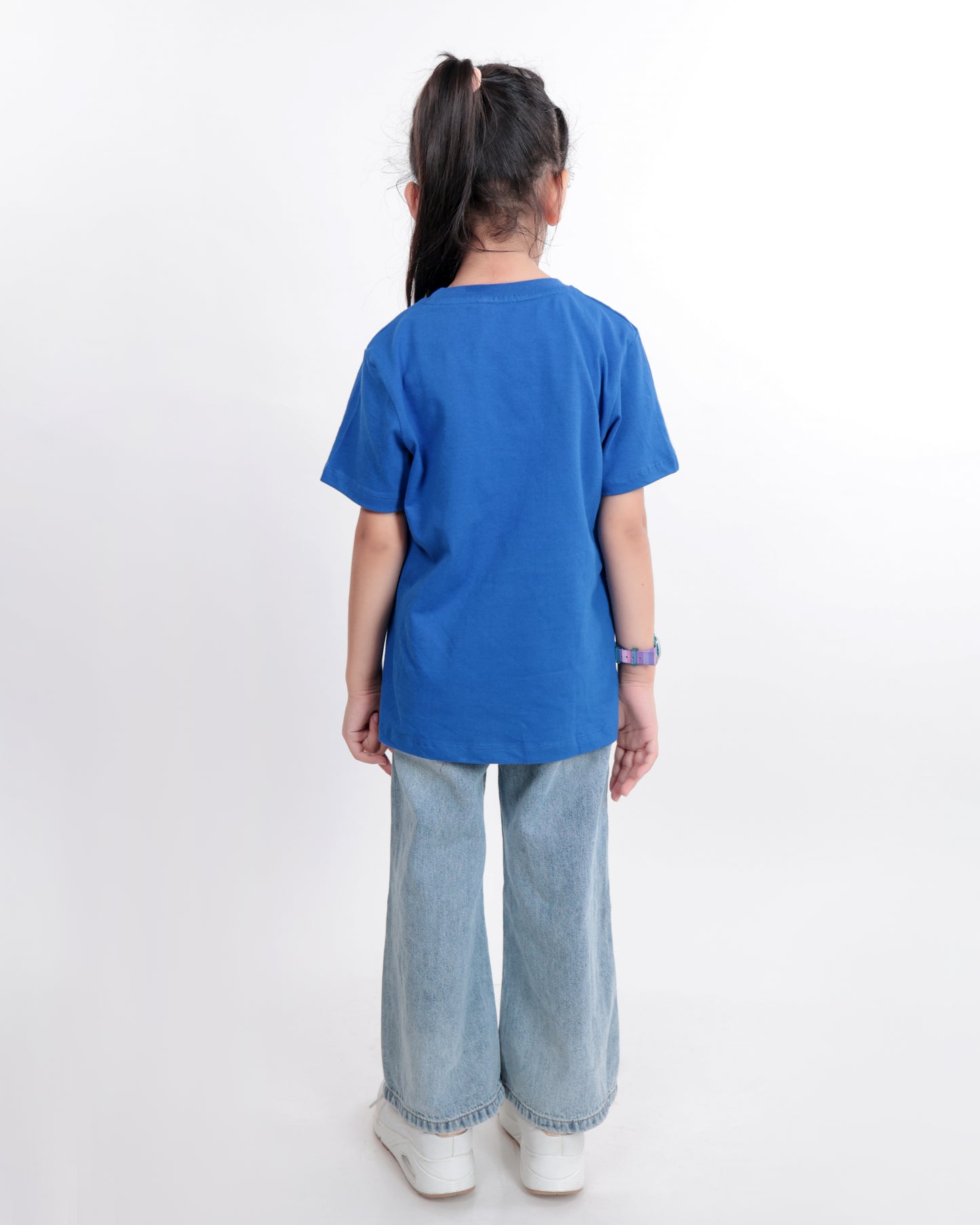 Unisex Plain Royal Blue T Shirt for Kids