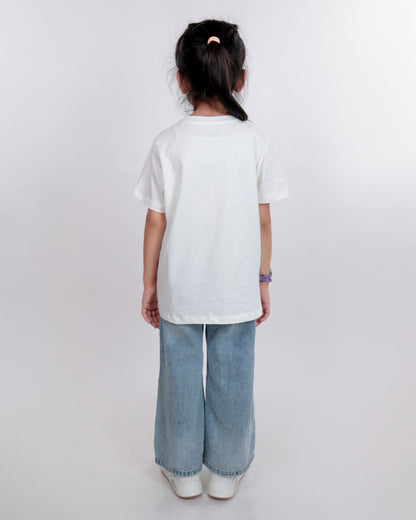 Unisex Plain White T Shirt for Kids