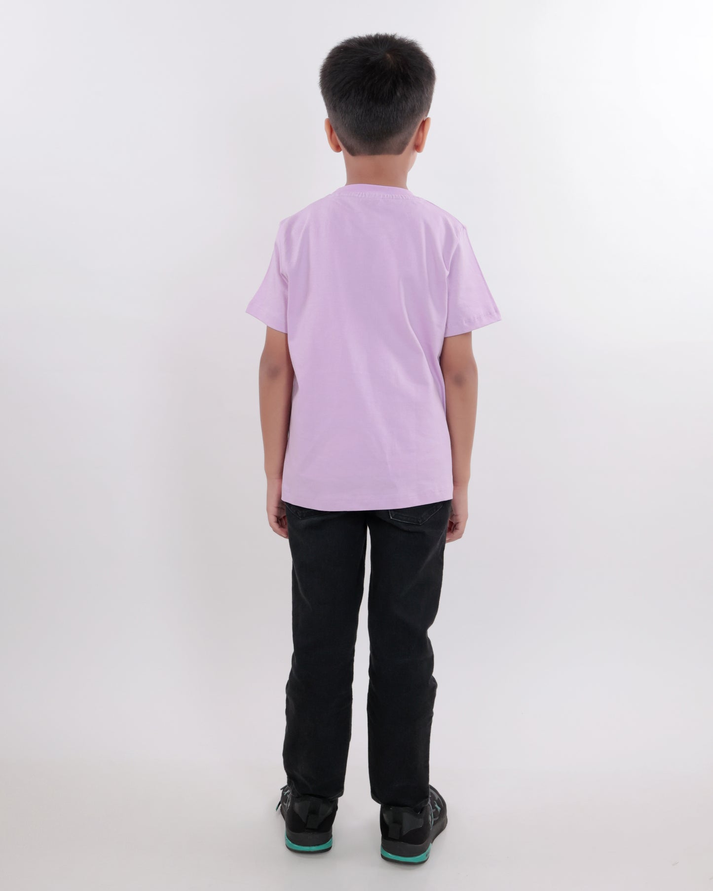 Unisex Plain Lavender T Shirt for Kids