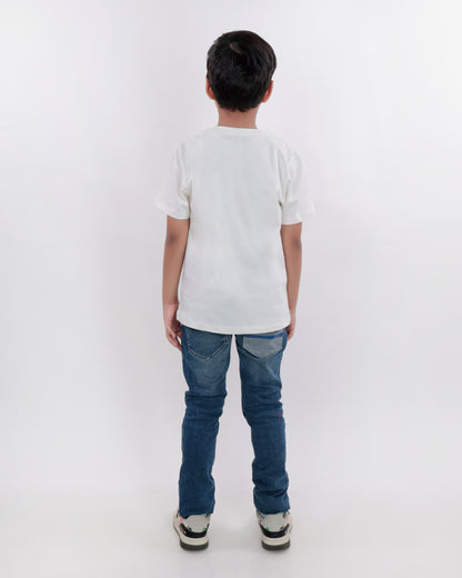 Unisex Plain White T Shirt for Kids